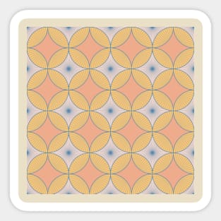 Pastel Vintage Circles Sticker